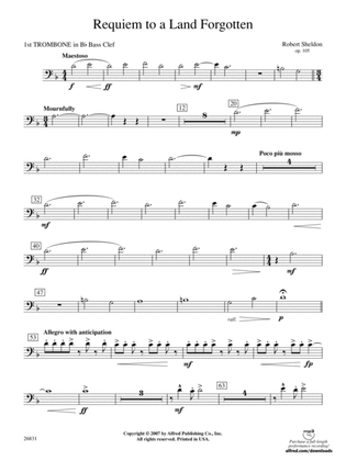 Requiem to a Land Forgotten: (wp) 1st B-flat Trombone B.C.