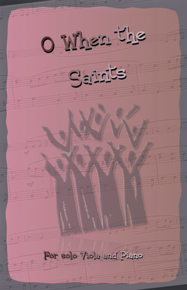 Book cover for O When the Saints, Gospel Song for Viola and Piano