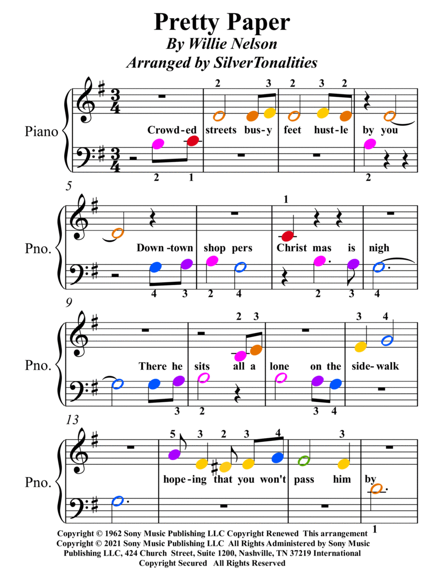 Pretty Paper Piano Method scores gallery preview page 1