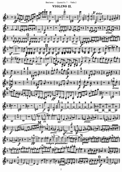 L. v. Beethoven - Quartet No. 7 in F Major Op. 59, No. 1