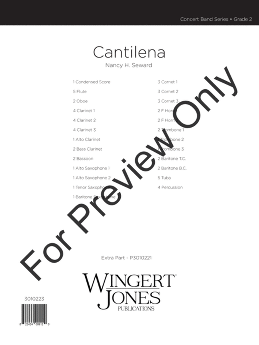 Cantilena - Full Score