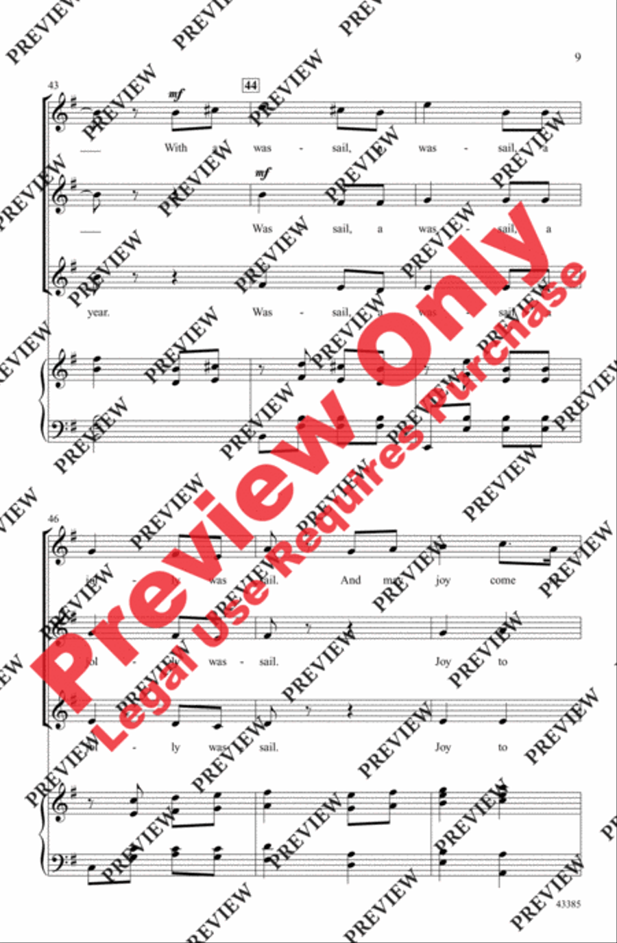 A Jolly Wassail A Jolly Wassail Women's Choir scores gallery preview page 9