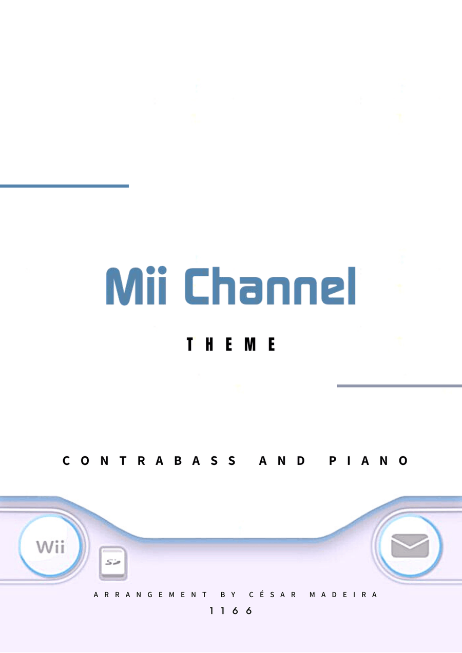 Mii Channel Theme Double Bass scores gallery preview page 1