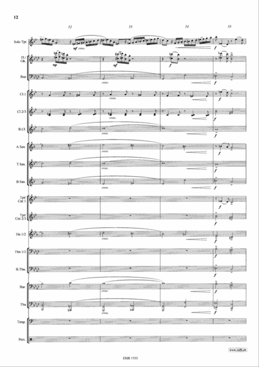 Konzertstuck No. 2 Concert Band scores gallery preview page 13