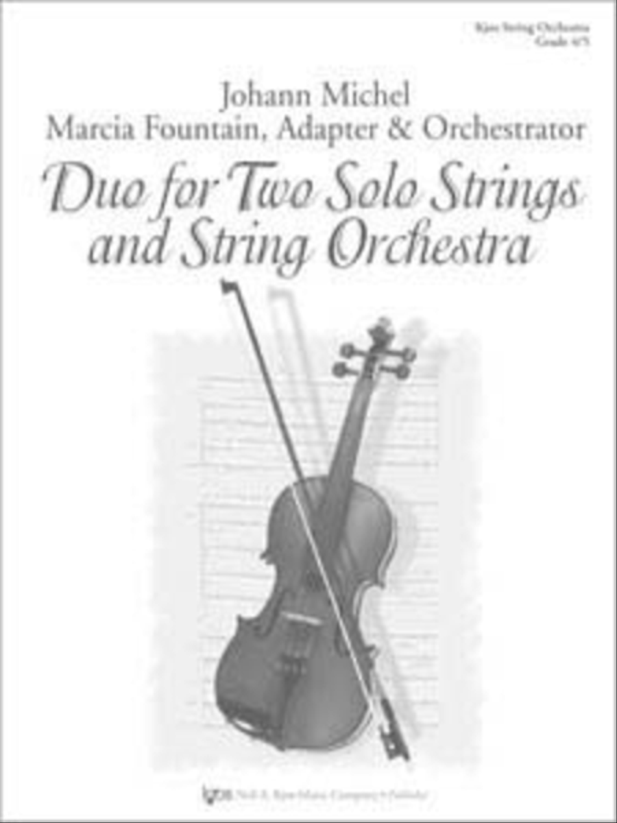 Duo For Two Solo Strings And String Orchestra - Score