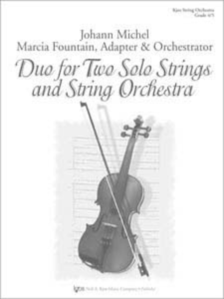 Duo For Two Solo Strings and String Orchestra - Score