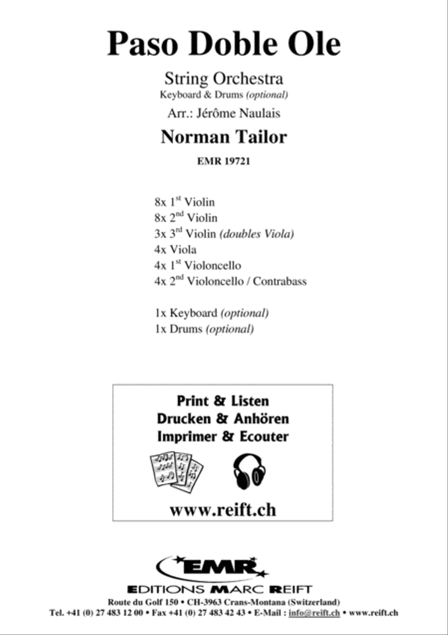Paso Doble Ole Paso Doble Ole String Orchestra scores gallery preview page 2