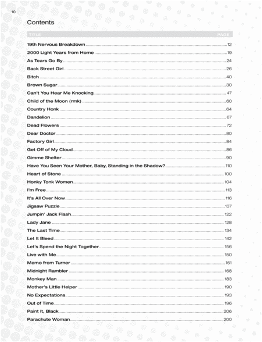 The Rolling Stones -- Best of the ABKCO Years Electric Guitar scores gallery preview page 7