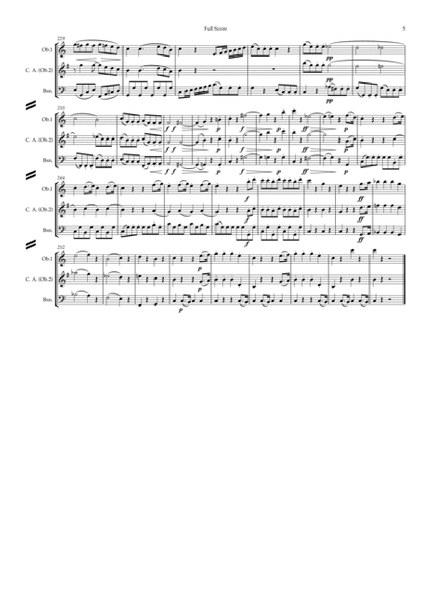 Beethoven: Wind Trio in C Major Op.87 (Complete) - double reed trio (Ob.,C.A.,Bsn.) image number null