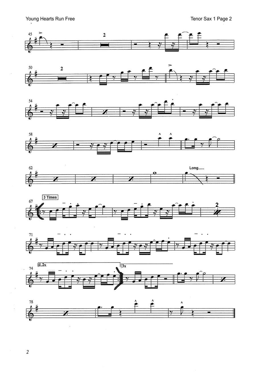 Young Hearts Run Free Jazz Ensemble scores gallery preview page 4