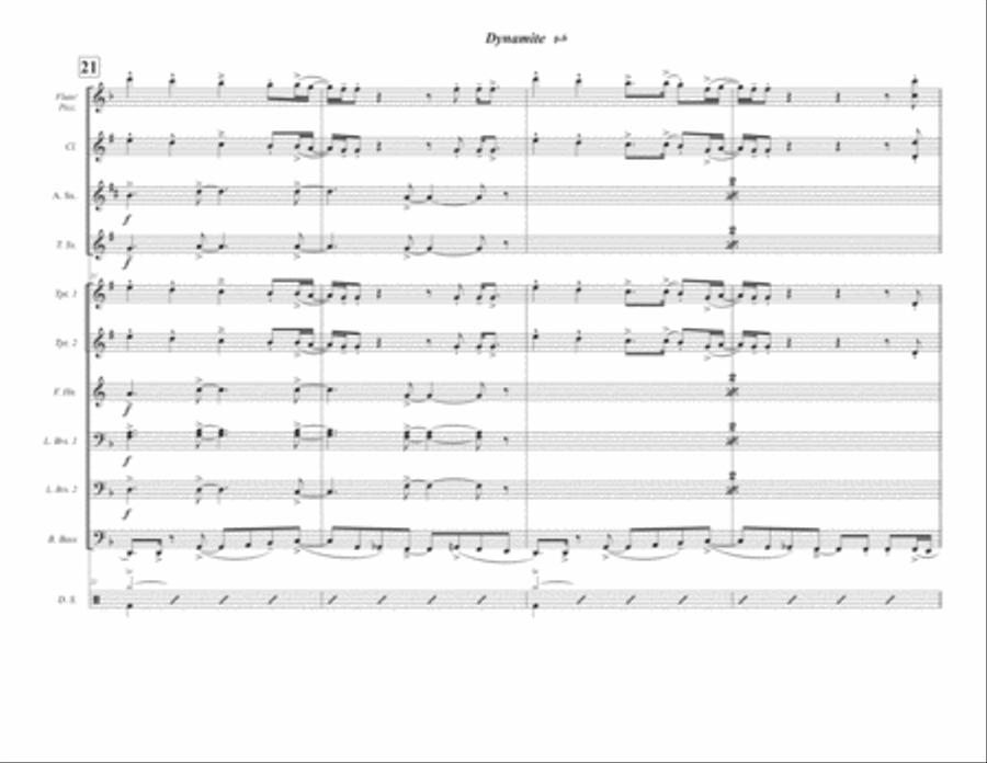Dynamite Marching Band scores gallery preview page 6