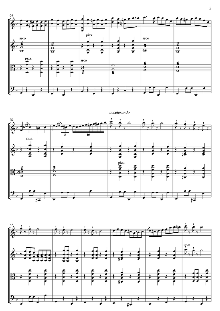 Two Guitars - Tsiganochka - Imitation of Roby Lakatos String Quartet scores gallery preview page 6