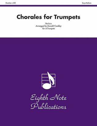 Book cover for Chorales for Trumpets