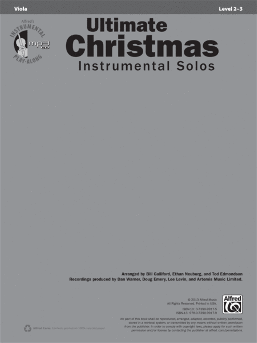 Ultimate Christmas Instrumental Solos for Strings String Orchestra scores gallery preview page 2