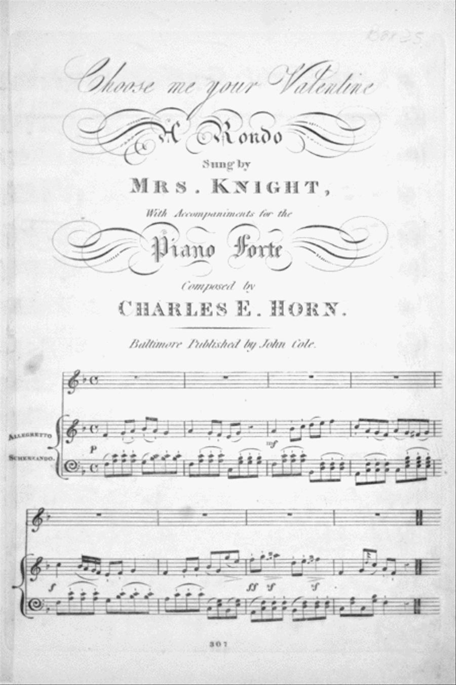 Choose me your Valentine. A Rondo Voice scores gallery preview page 1
