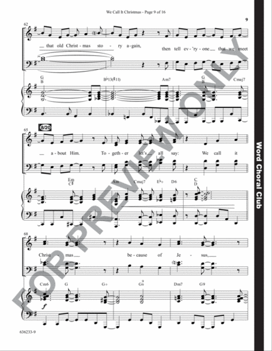 We Call It Christmas - Anthem Choir scores gallery preview page 10