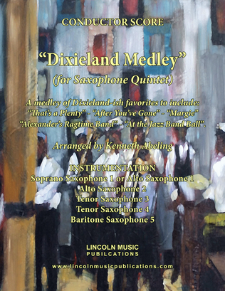 Book cover for Dixieland Medley (for Saxophone Quintet SATTB or AATTB)