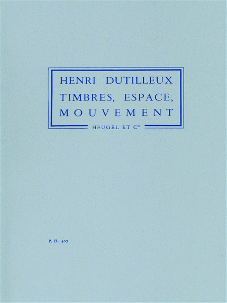 Timbres, Space, Movement (orchestra)