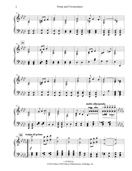 Pomp and Circumstance (for Piano) image number null