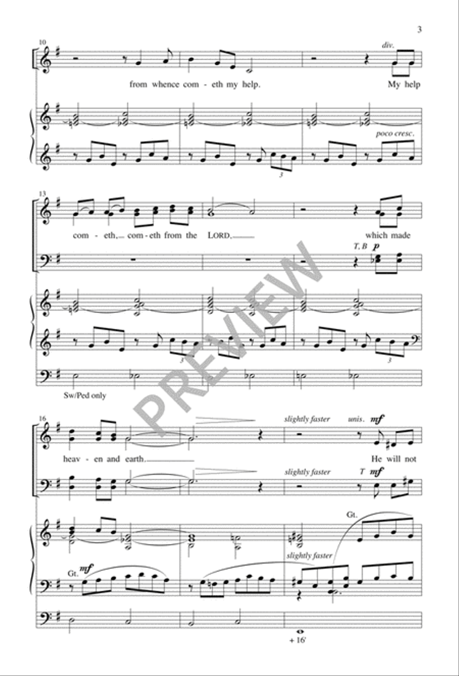 My Help Cometh from the Lord 4-Part scores gallery preview page 4