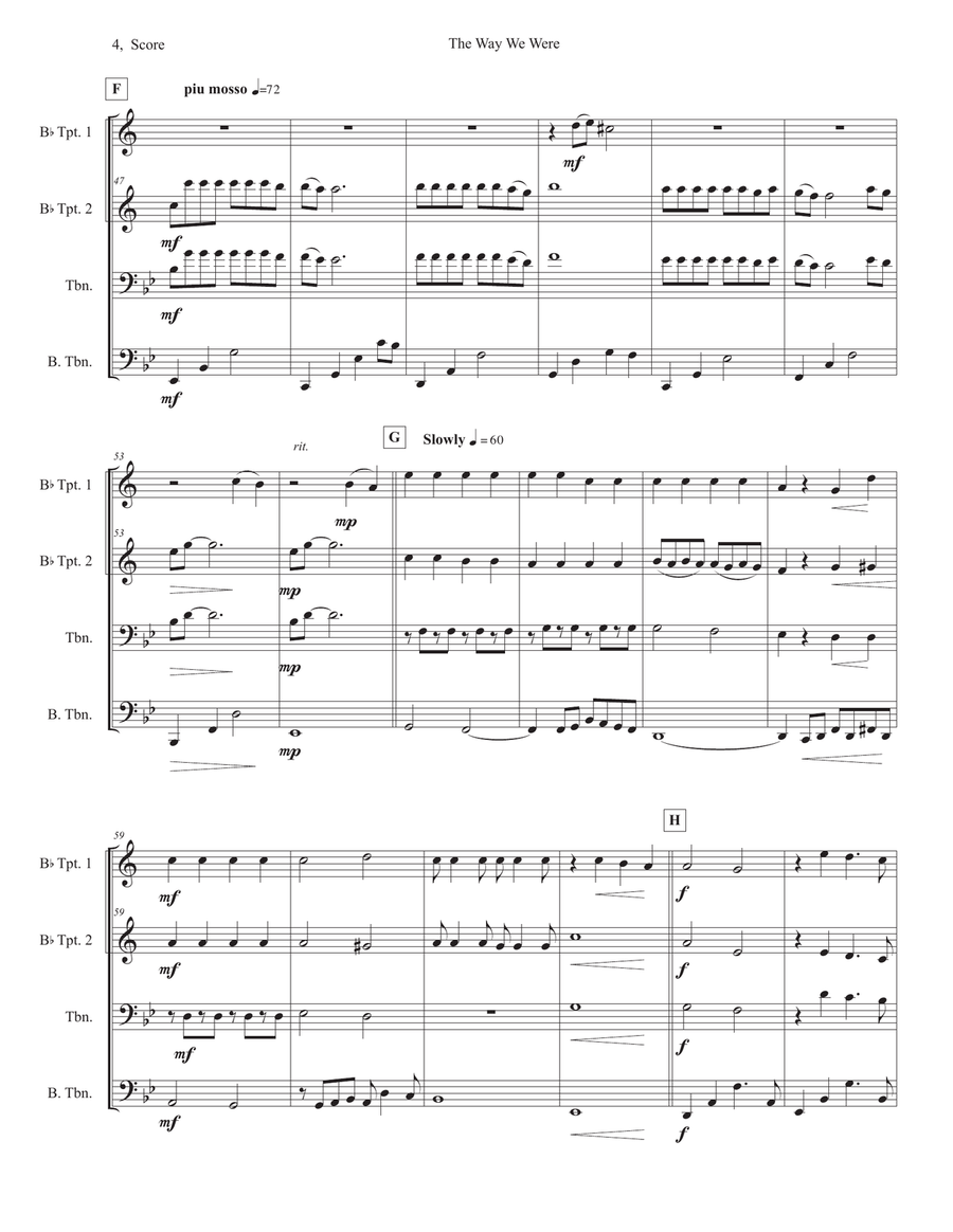 The Way We Were The Way We Were School and Community scores gallery preview page 4