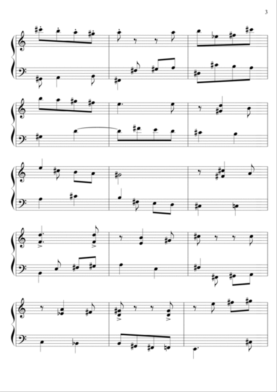 Chorinho pra Diva Piano Solo scores gallery preview page 3