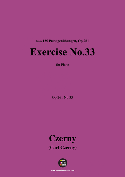 C. Czerny-Exercise No.33,Op.261 No.33 image number null