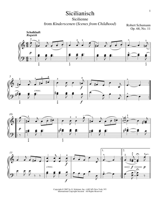 Sicilienne, Op. 68, No. 11