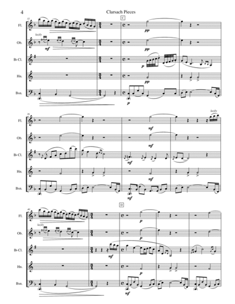 Charsach Pieces for Woodwind Quintet image number null