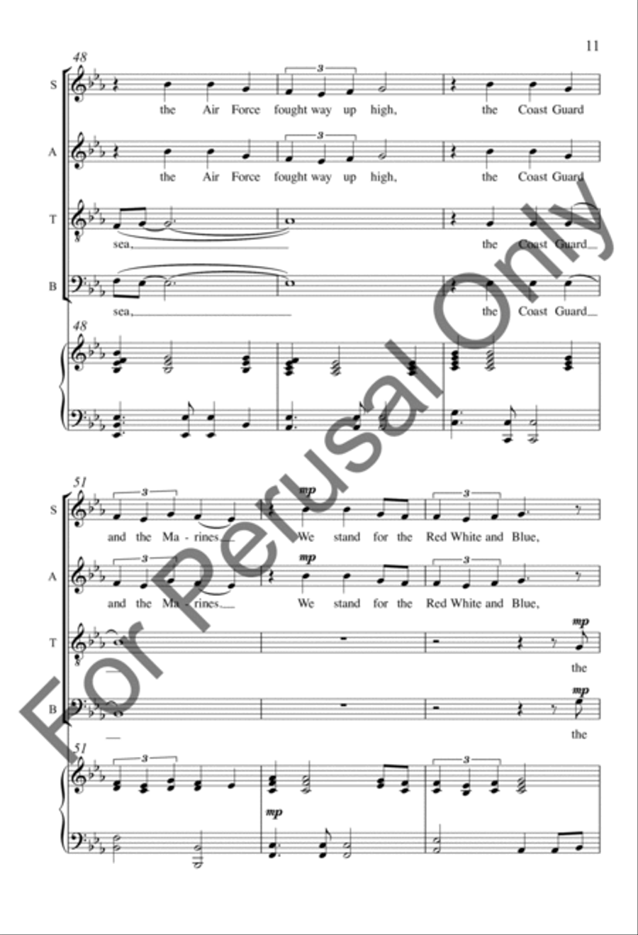 American Flag American Flag 4-Part scores gallery preview page 10