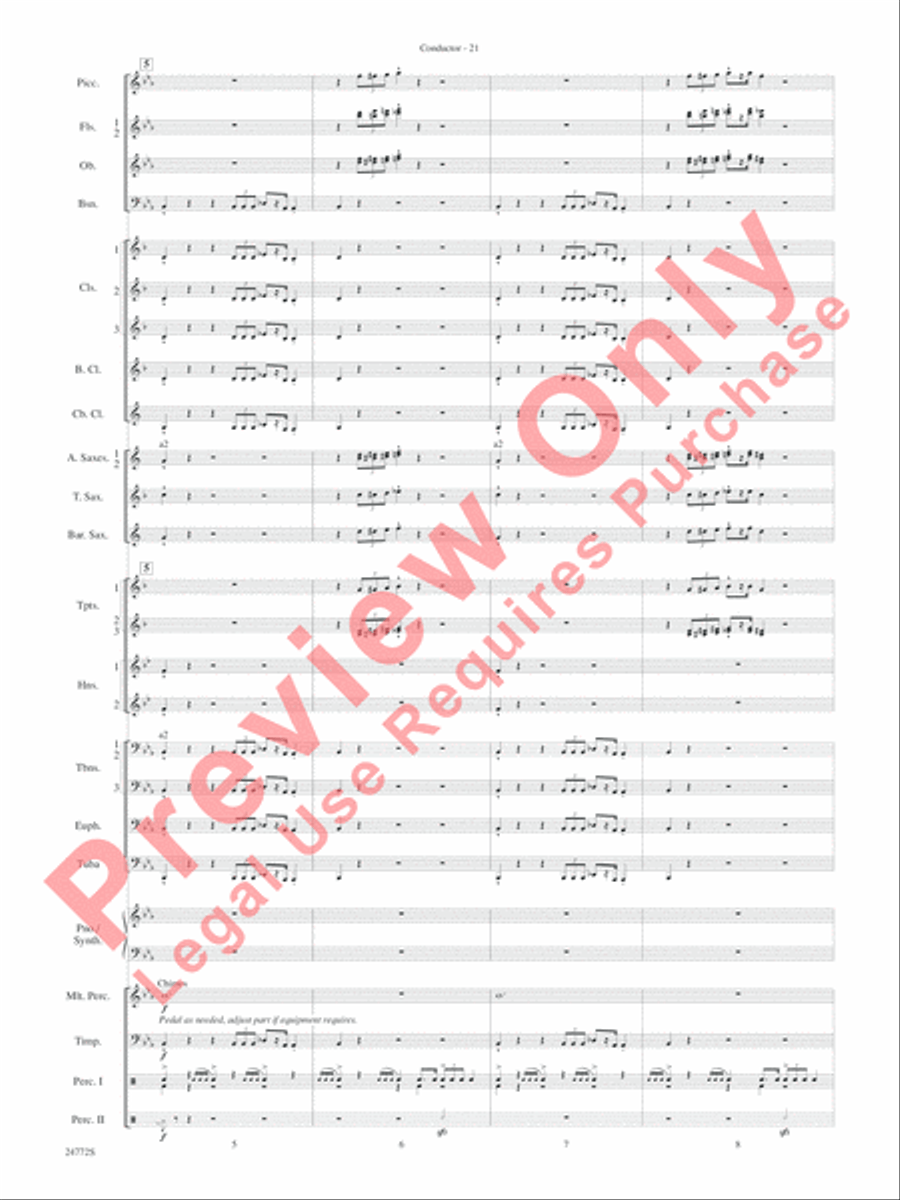 The Star WarsA(r) Epic - Part I, Suite from Concert Band scores gallery preview page 24