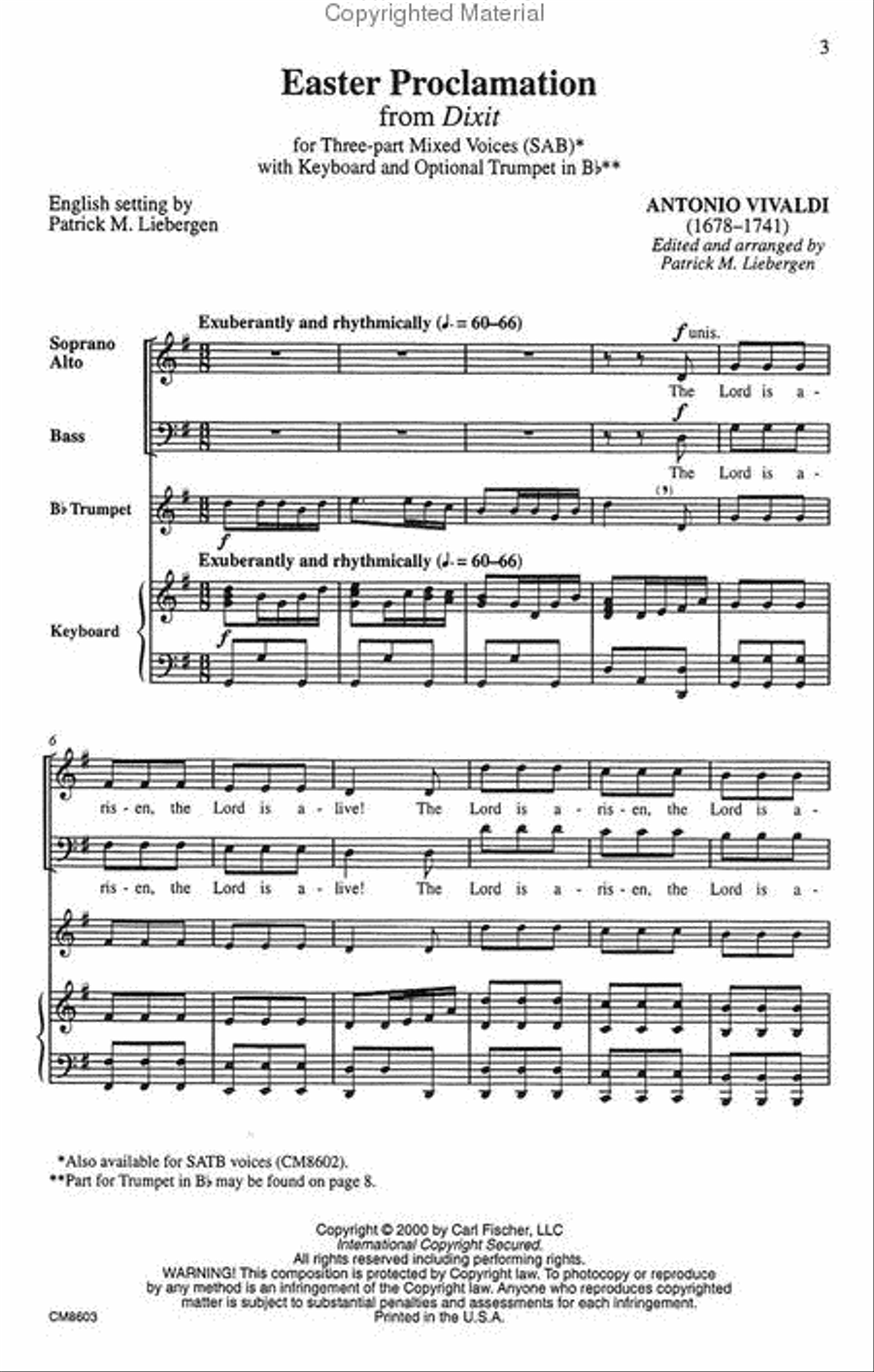 Easter Proclamation Easter Proclamation Choir scores gallery preview page 2