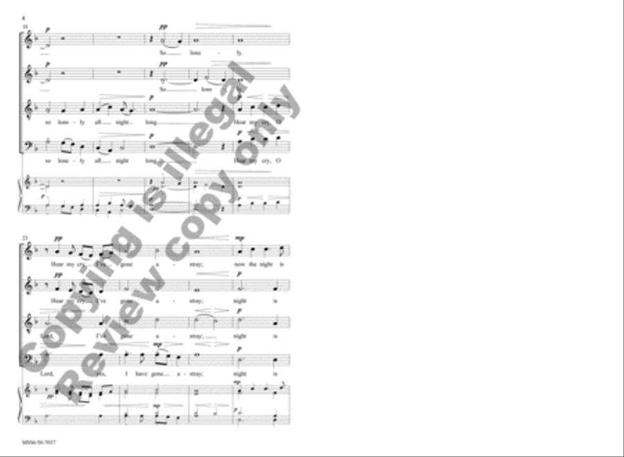 Your Word Is a Candle 4-Part scores gallery preview page 5