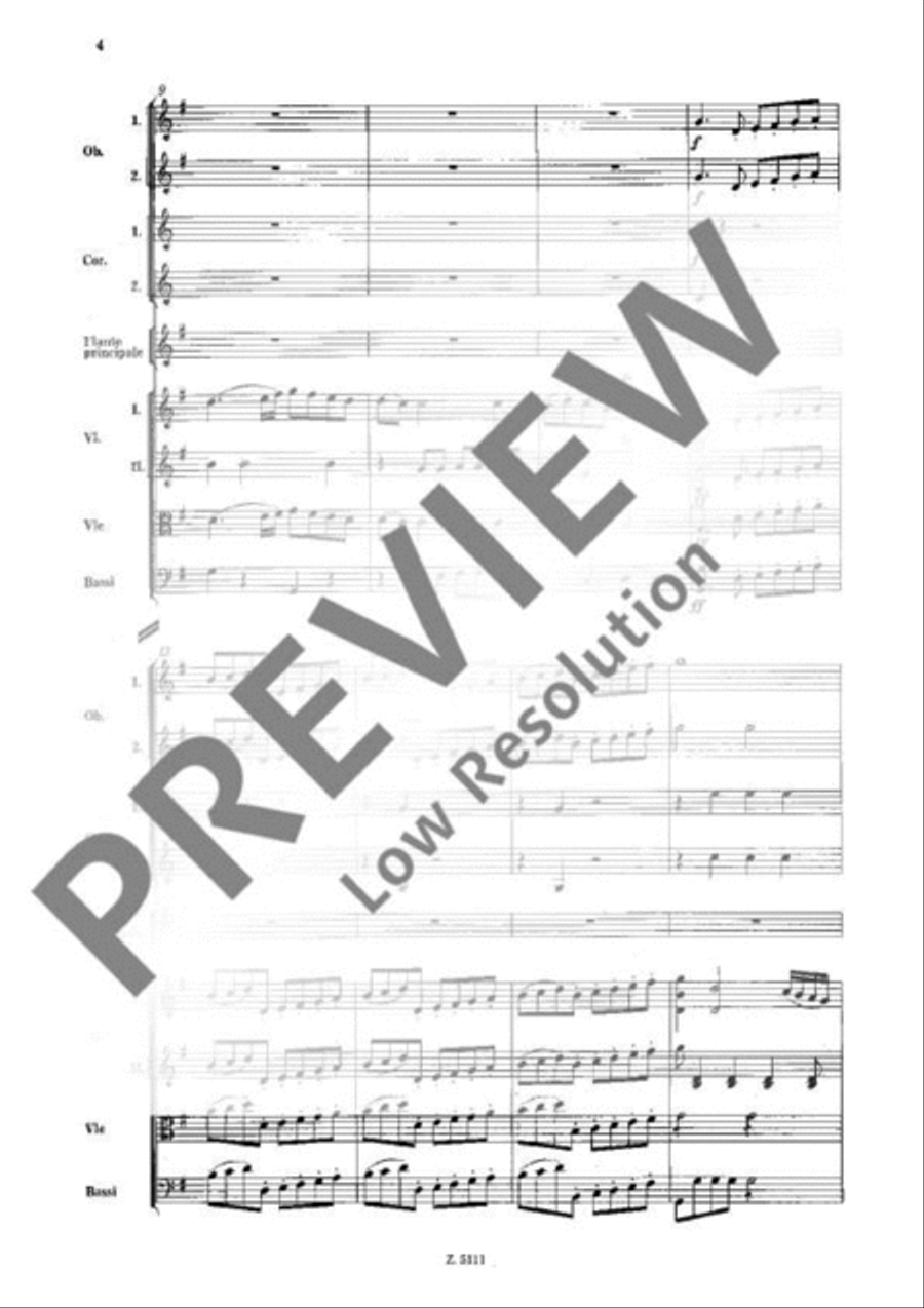 Concerto No. 4 G major Orchestra scores gallery preview page 4