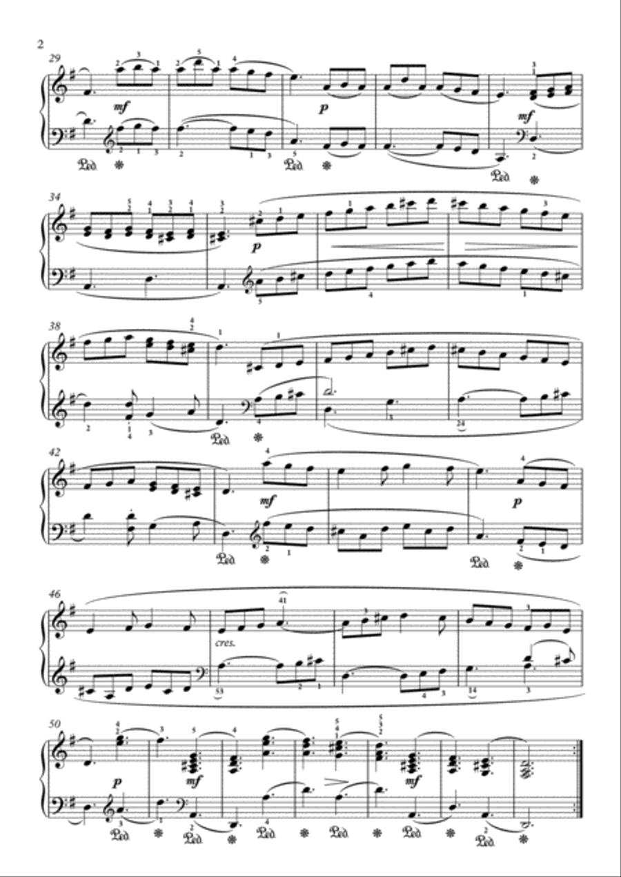 Scarlatti-Sonata in G-Major L.S27 K.240(piano) Piano Solo scores gallery preview page 3