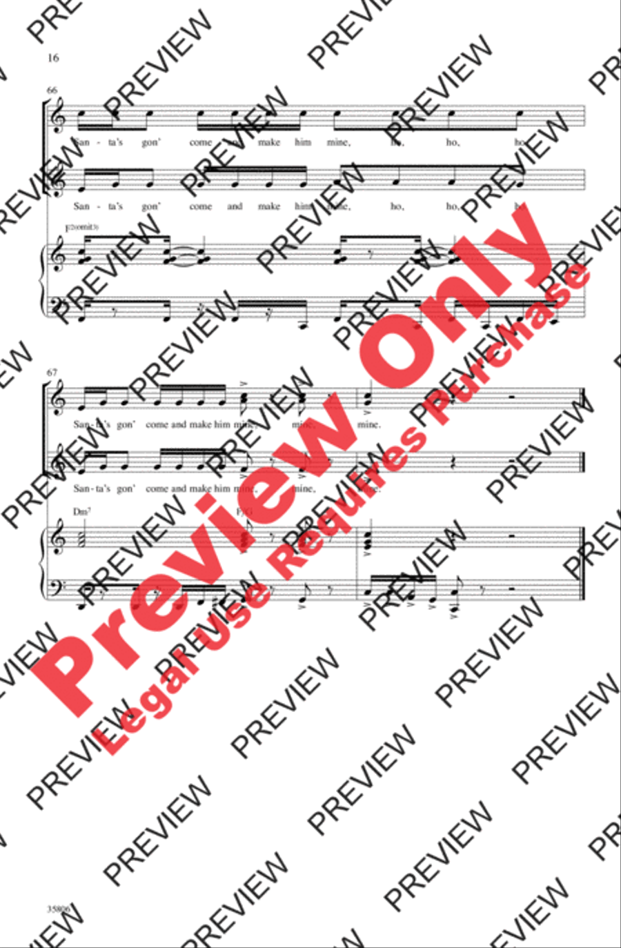 Oh Santa! Women's Choir scores gallery preview page 16