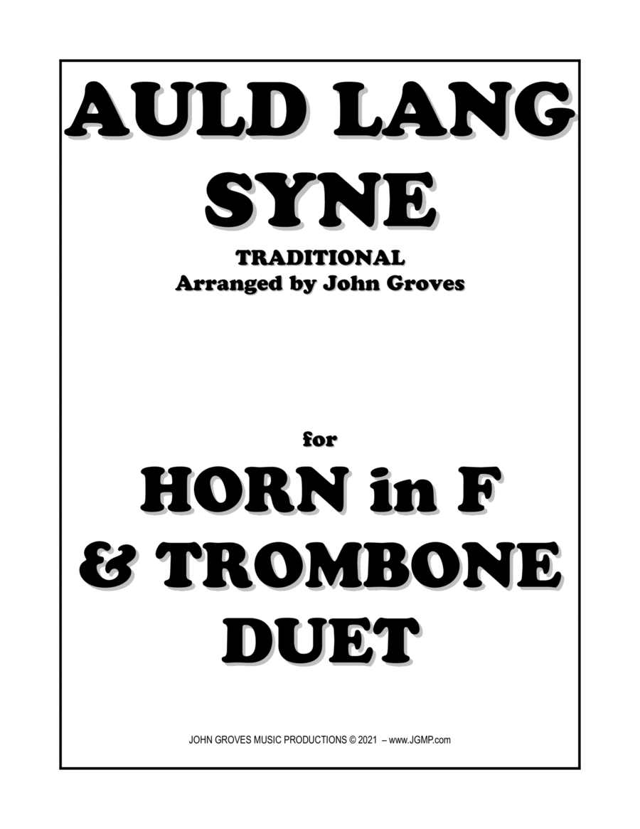 Auld Lang Syne - French Horn & Trombone Duet image number null