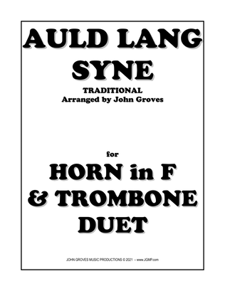 Book cover for Auld Lang Syne - French Horn & Trombone Duet