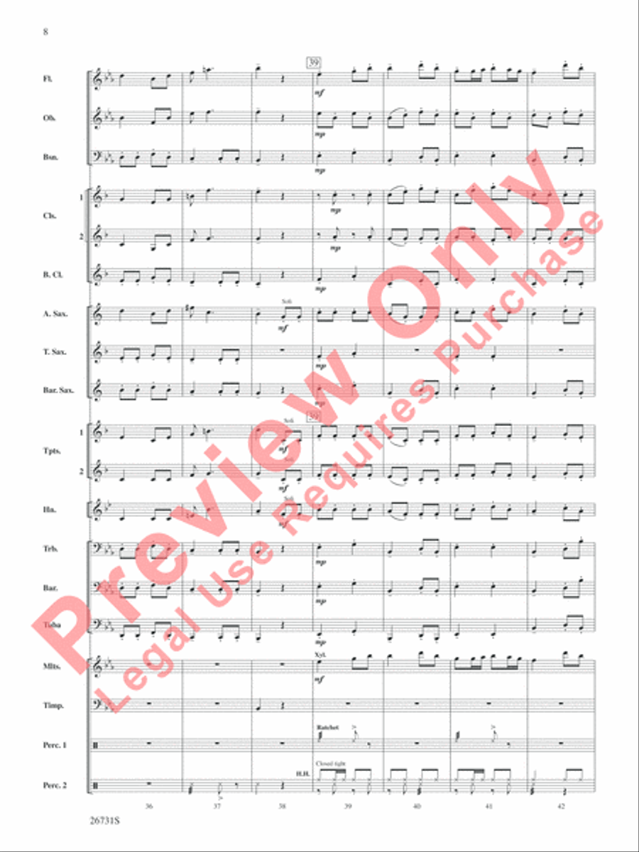 Christmastime in Russia Christmastime in Russia Concert Band scores gallery preview page 9