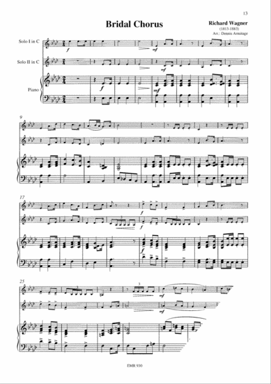 Wedding Music Brass Ensemble scores gallery preview page 7