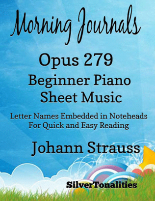 Morning Journals Waltz Opus 279 Beginner Piano Sheet Music