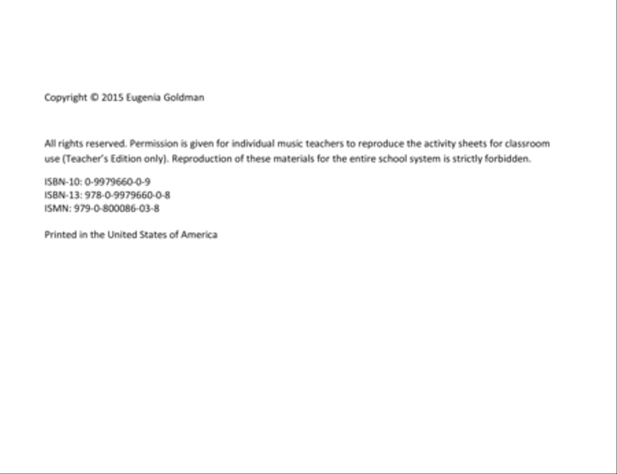 Note Reading for Strings Book 1 (Teacher's Edition) Piano Quintet scores gallery preview page 3