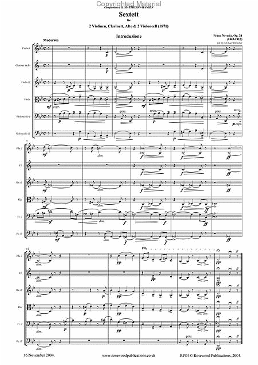 Sextet Sextet Clarinet scores gallery preview page 2