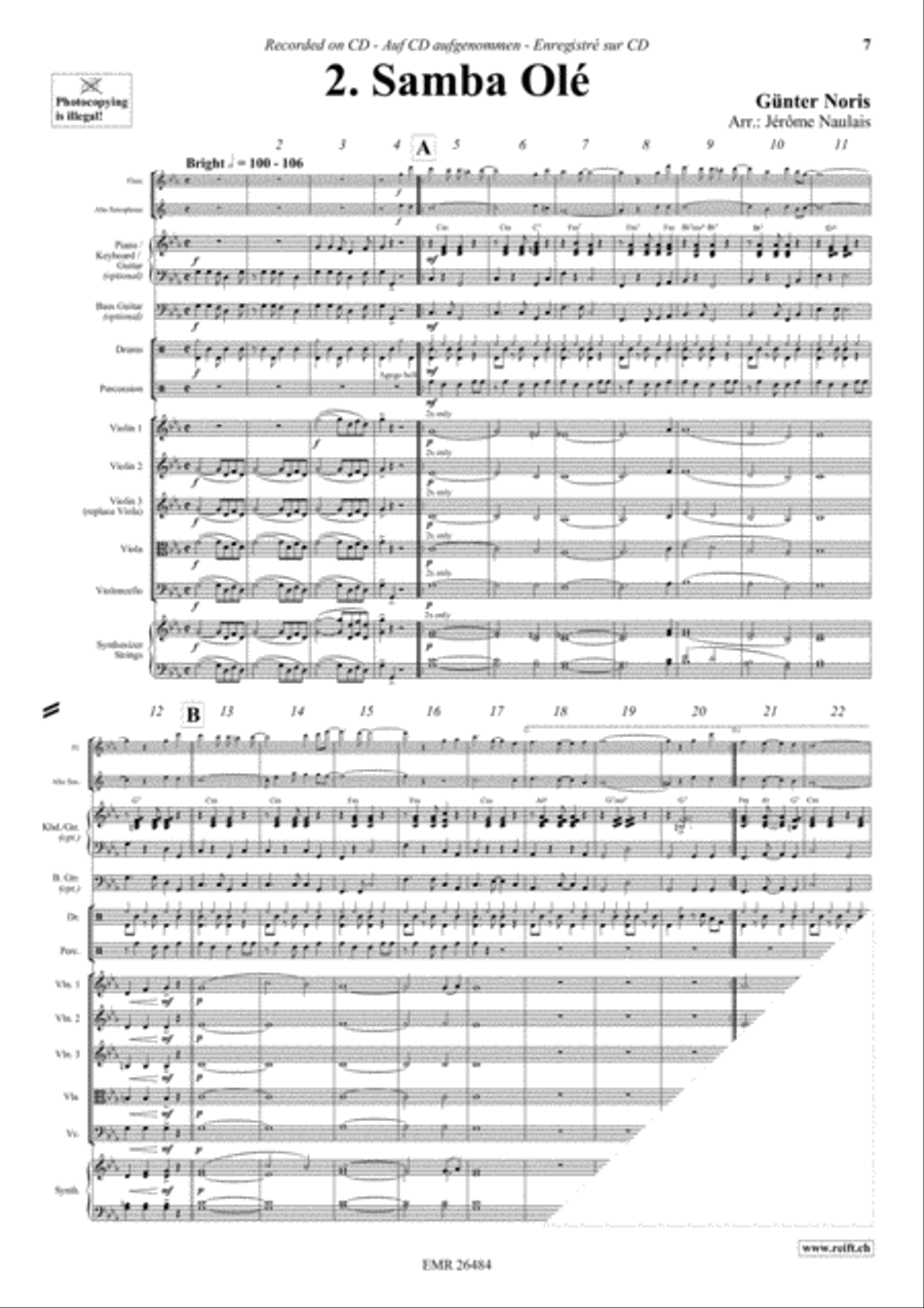 Let's Dance Volume 5 Woodwind Ensemble scores gallery preview page 4