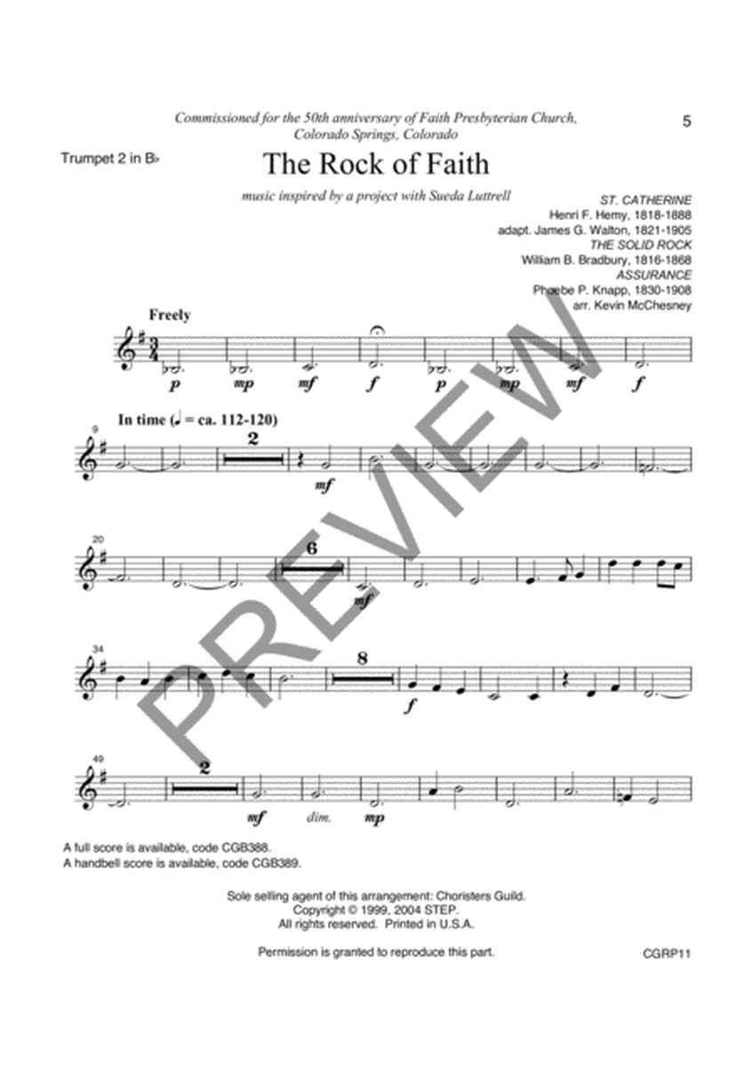The Rock of Faith - Reproducible Instrumental Parts image number null