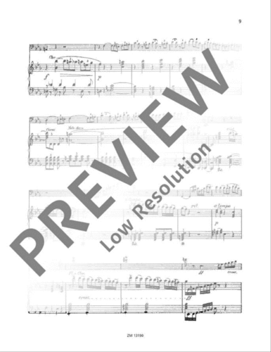 Concertino E flat major Trombone scores gallery preview page 10
