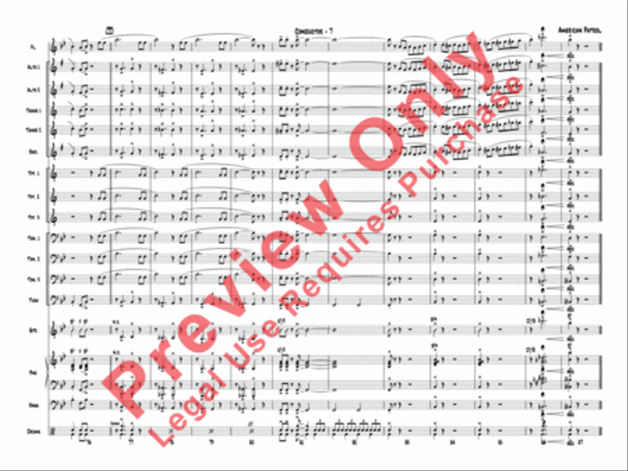 American Patrol Jazz Ensemble scores gallery preview page 10