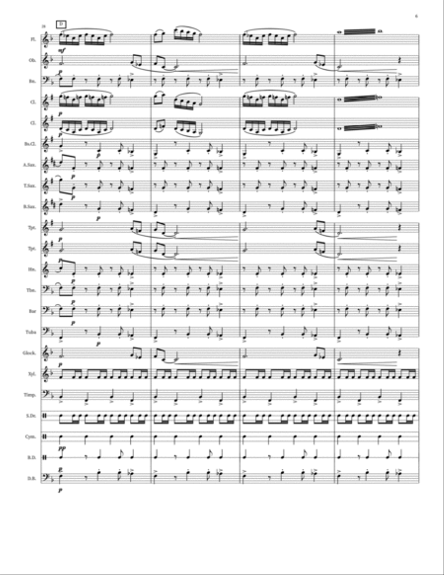 End Credits Gallop End Credits Gallop Concert Band scores gallery preview page 6