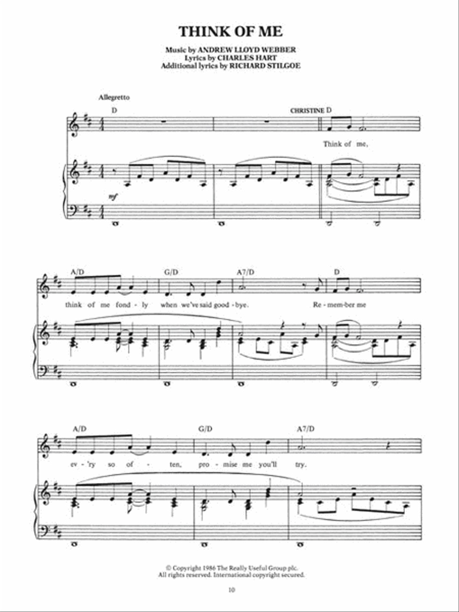 Phantom of the Opera – Souvenir Edition Piano, Vocal scores gallery preview page 4