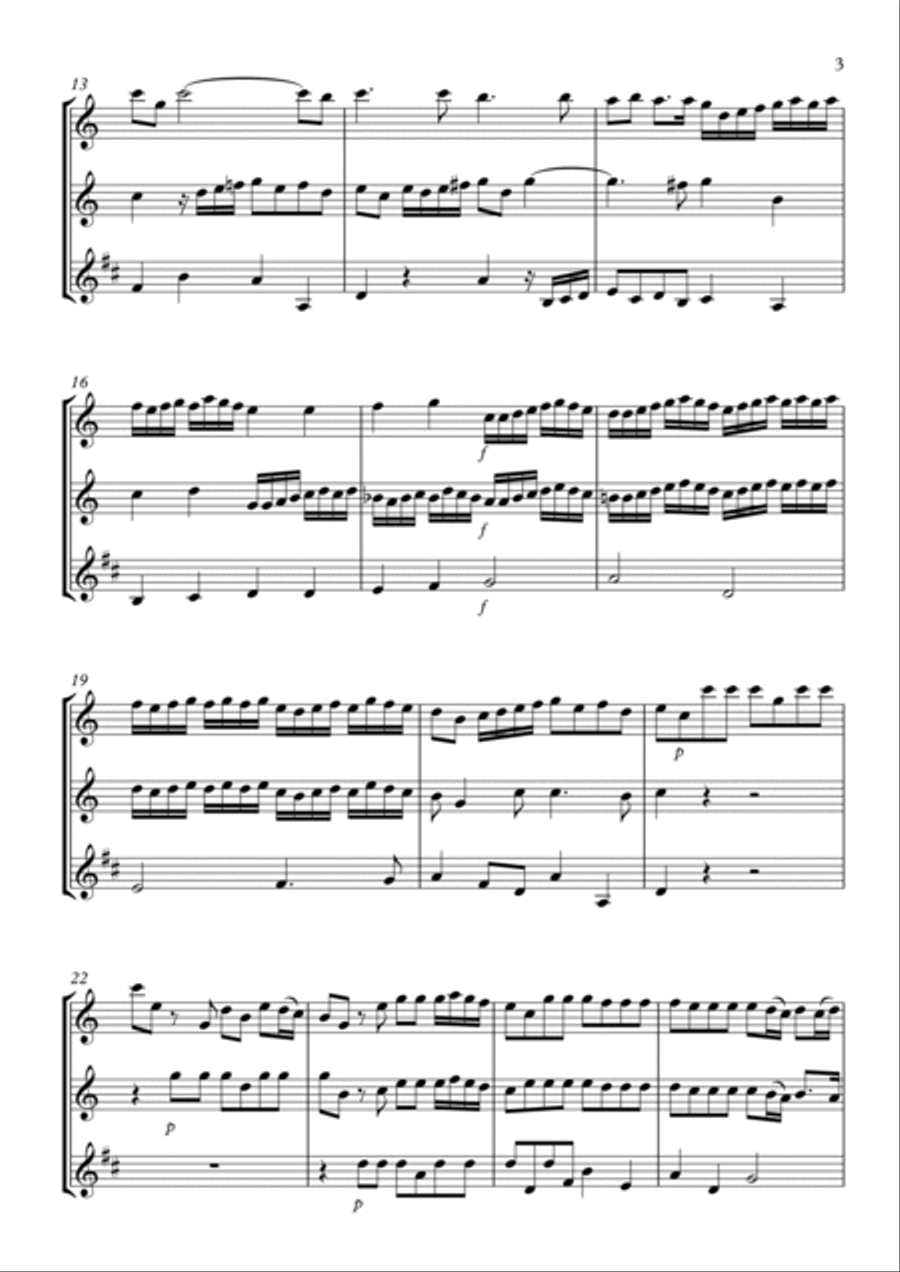 Sonata No.7 Sonata No.7 Woodwind Trio scores gallery preview page 3